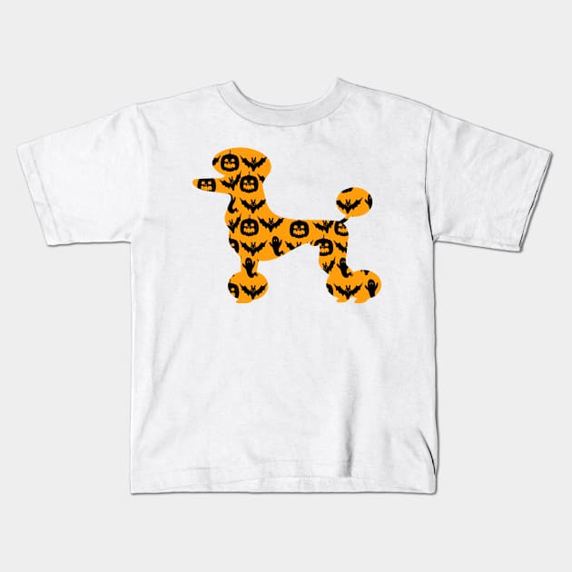 poodle dog halloween gift Kids T-Shirt by T-shirt verkaufen